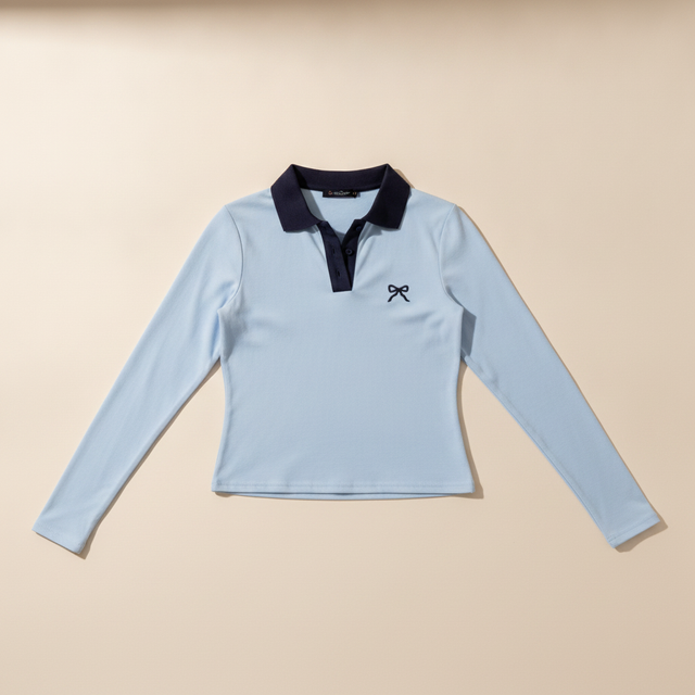 Contrast Trim Stretch Cotton Polo