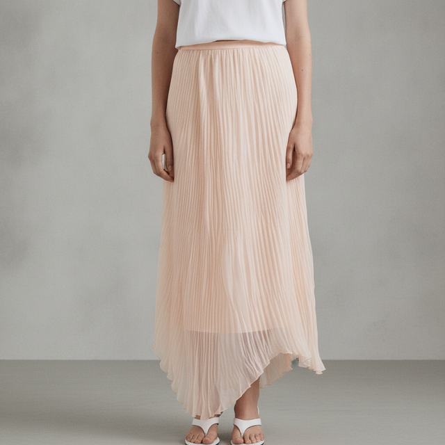 PLISSÉ HANDKERCHIEF SKIRT