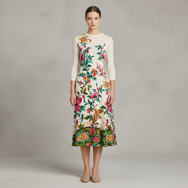 The Janie Favorite Three Quarter Sleeve Dress