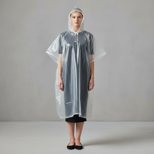 Amazon Family Pack Disposable Rain Ponchos: Waterproof