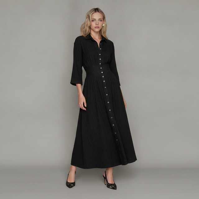 Pico Dress in Black