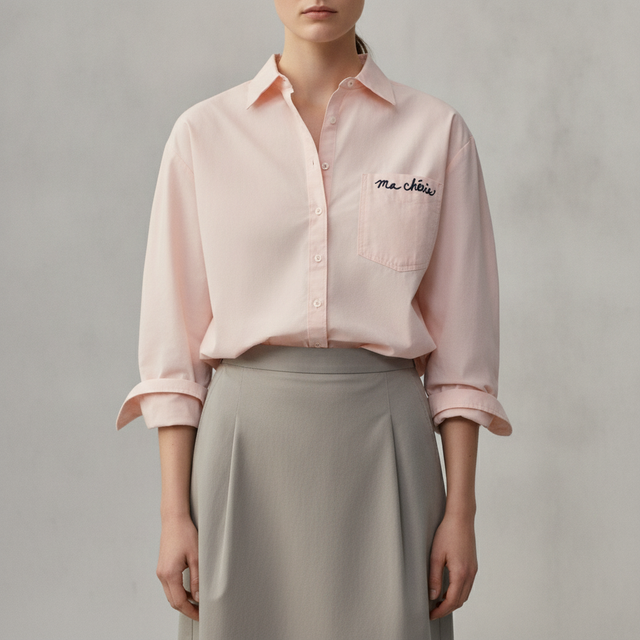 Maeve Shrunken Bennet Embellished Buttondown Shirt