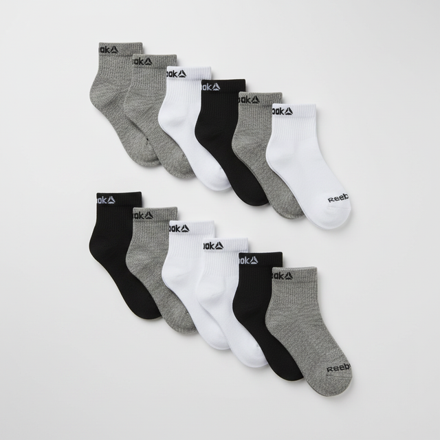Reebok Boys Pro Series Ankle Socks 10-Pack