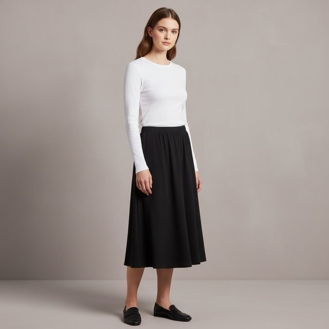Long Sleeve Ribbed Knit Fitted Shirt