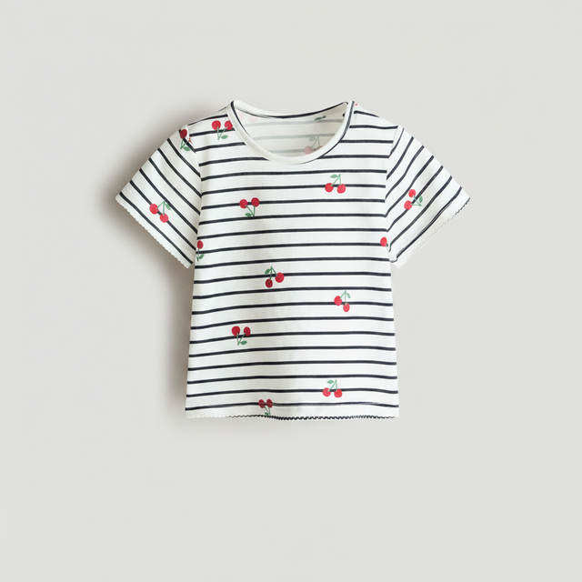 Printetd Cherry Top