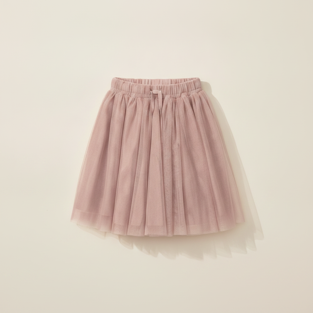 Toddler Girl Avenue Twirl Midi Skirt with Tulle - Light Pink