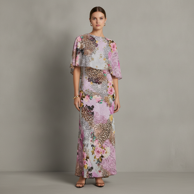 AFRM Izel Cape Maxi Dress