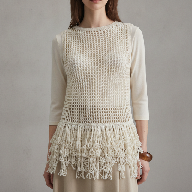 Milumia Fringe Top