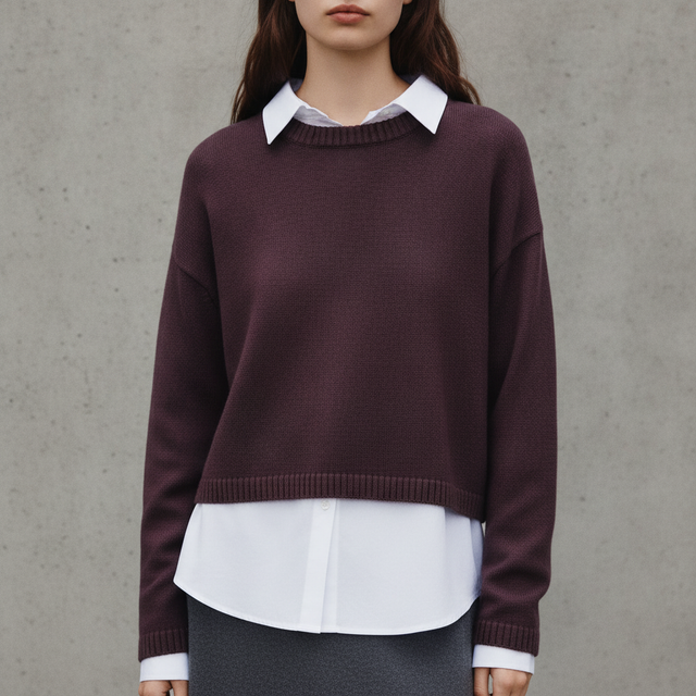 Loose-Fit Cotton-Blend Sweater