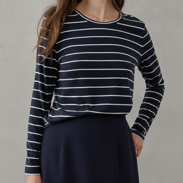 Timeless Long-Sleeve Crew-Neck T-Shirt