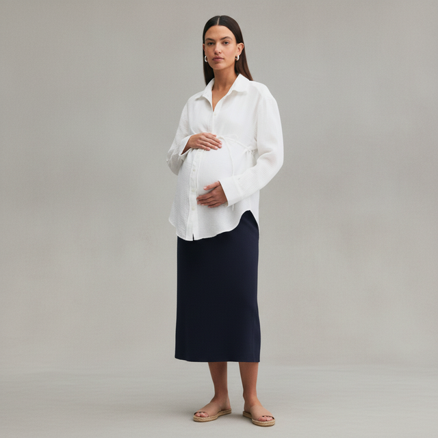 Mama Before & After Muslin Shirt