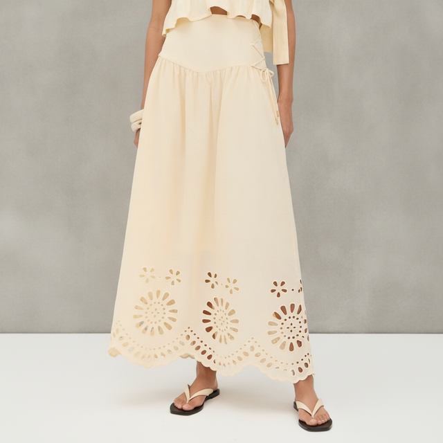 Dress To Laser Cut Maxi Skirt