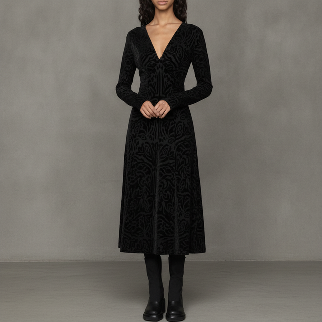 Julie Burnout Dress