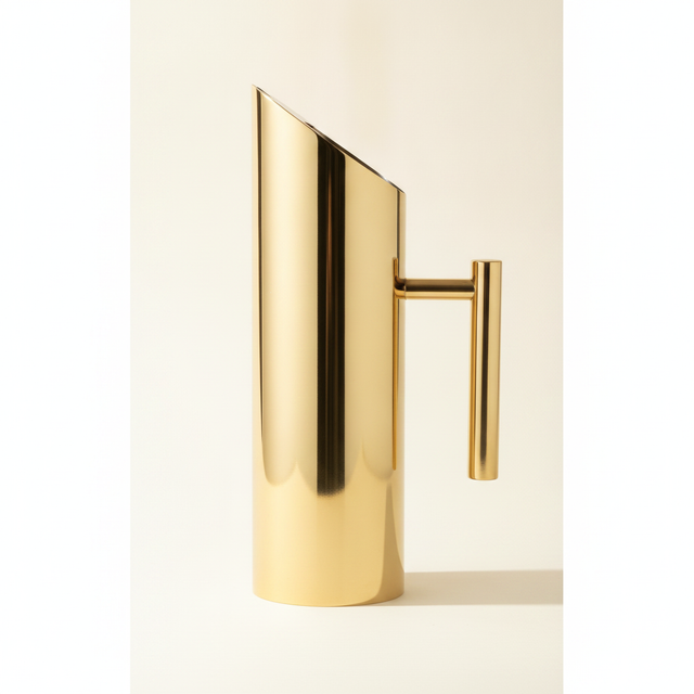 Viski Belmont Modern Gold Pitcher