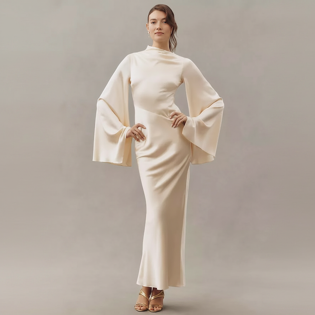 De La Vali Ondas Silk Maxi Dress