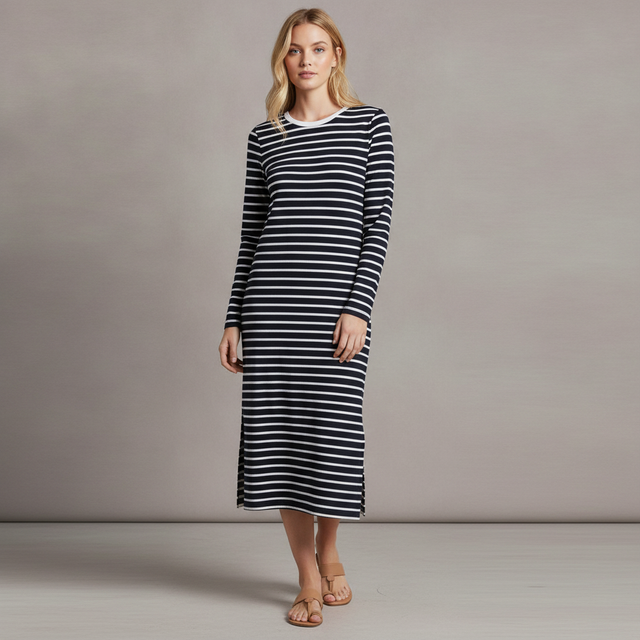 Anrabess Sleeve Long Midi Dress