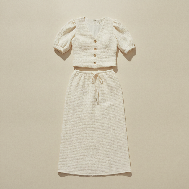 Crinkle Cream Set