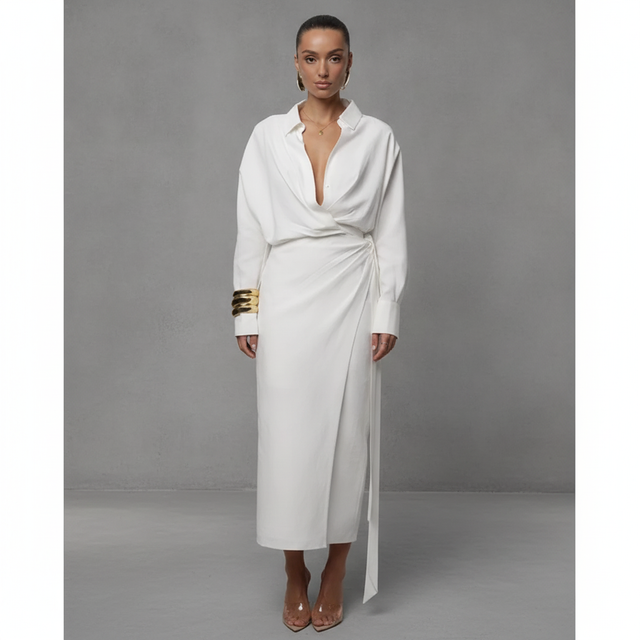 Women's Skyline Wrap Midi Dress