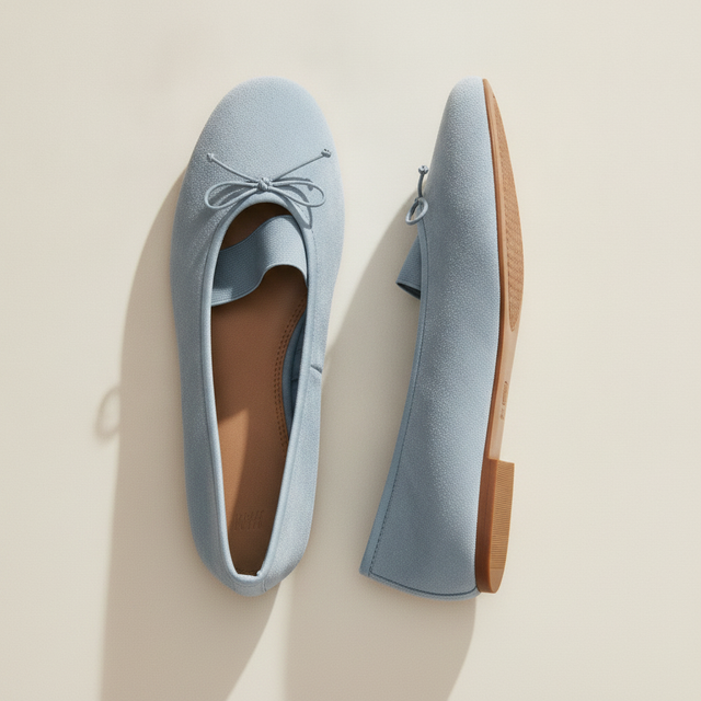 Velvet Ballet Flats
