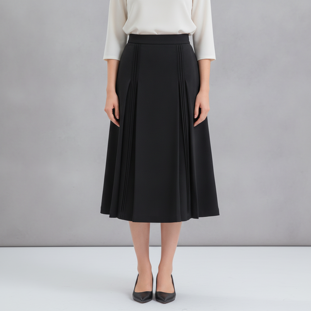 SATIN DETAILED MIDI SKIRT-USE CODE MARKETDROP for 10% off