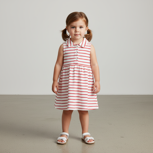 Amazon Essentials Sleeveless Cotton Pique Dress