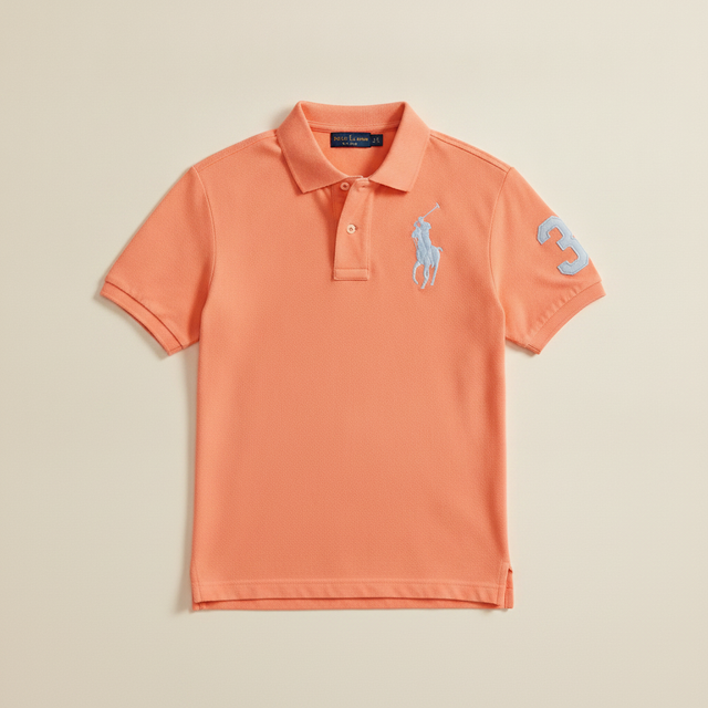 Big Pony Cotton Mesh Polo Shirt