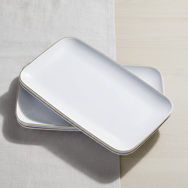 Gold Serving Plastic Tray
