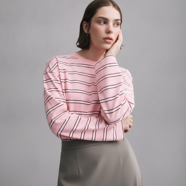 LONG-SLEEVED COTTON TOP