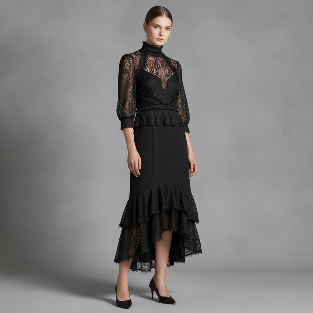 Lace Hi-Lo Dress