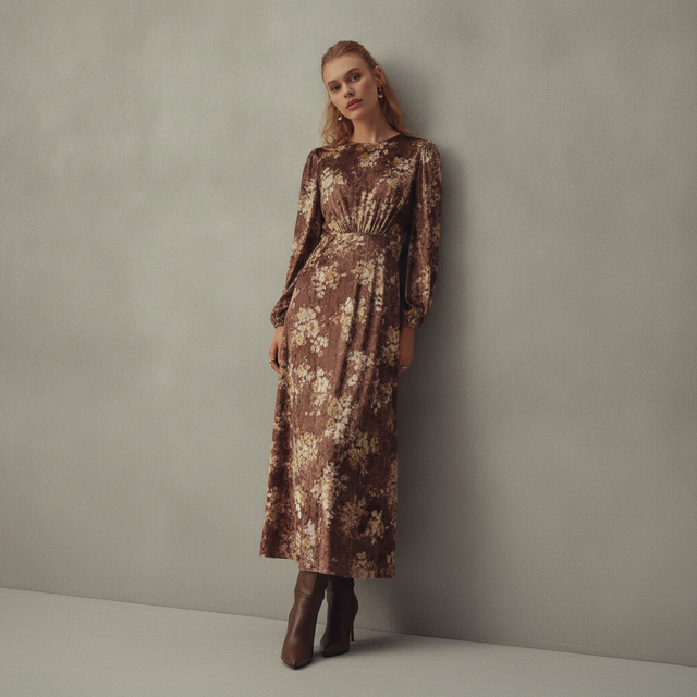 Becca Dress- Cafe Velvet