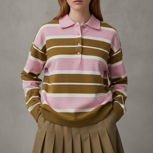 English Striped Knit Shirt