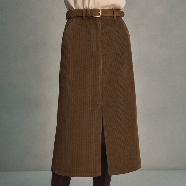 Rielle Corduroy Pencil Skirt