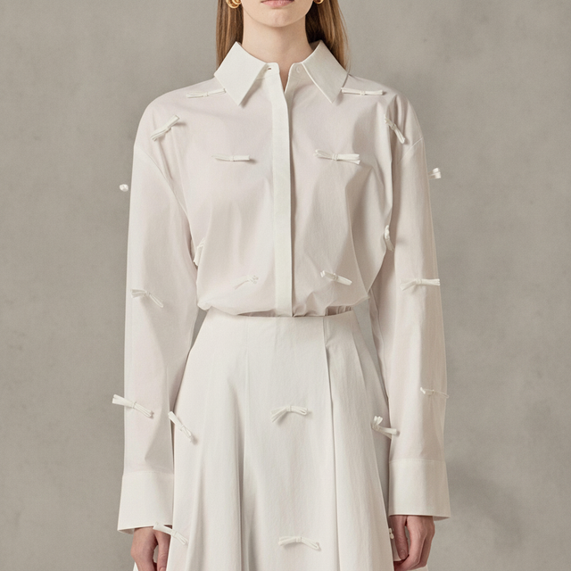 Bow Detail Tunic Shirt