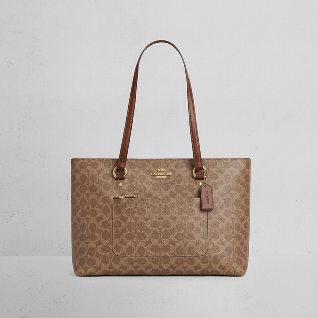 Coach Outlet Station Tote Bag In Signature Canvas