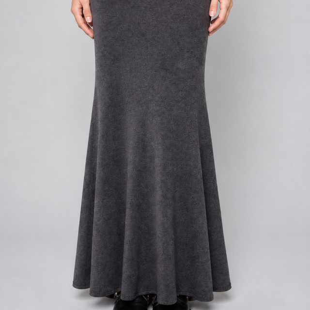 Butter Terry Ruched Flare Skirt