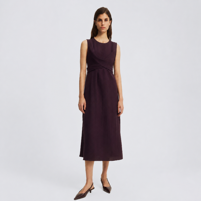 MAMA NURSING DRESS WITH TIES AT BACK