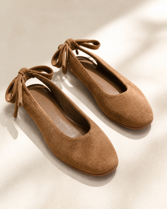 Suede Slingback Flats