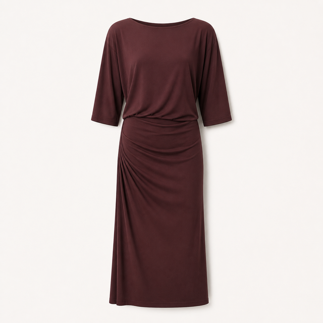 Good Feels Maple Midi Dress