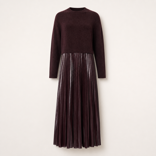 Spark 2-in-1 Dress - Oxblood Red