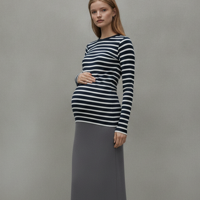 MAMA LONG-SLEEVED NURSING TOP
