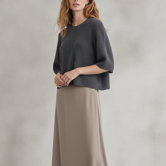 Heathered Relaxed Sweater Tee