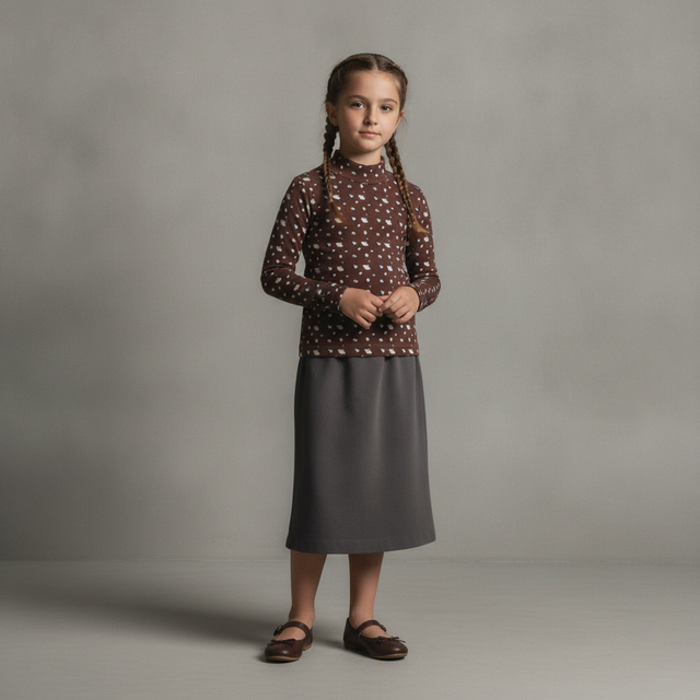 Heritage Leopard Mock Neck