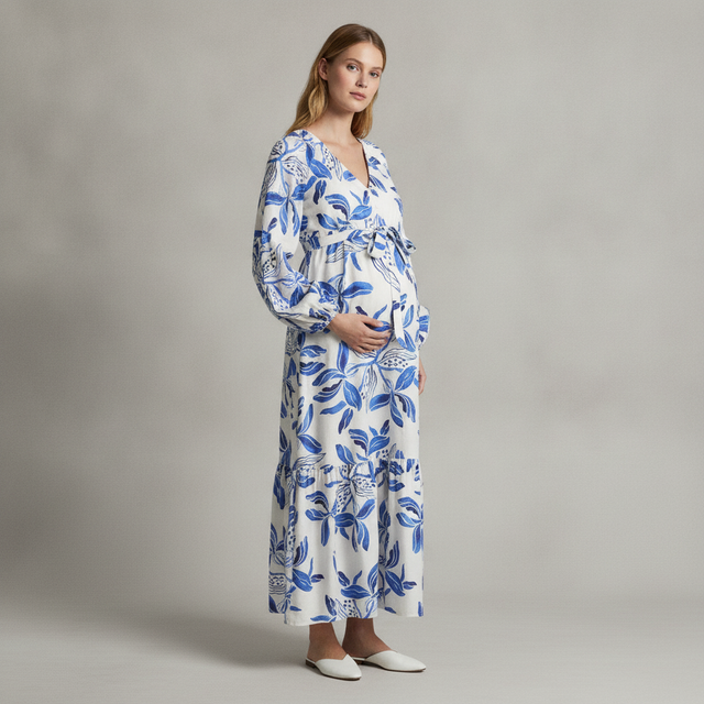 MAMA Before & After Tie-belt Dress