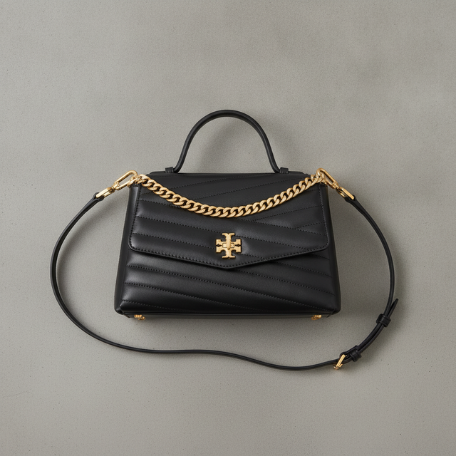 KIRA CHEVRON TOP-HANDLE SATCHEL