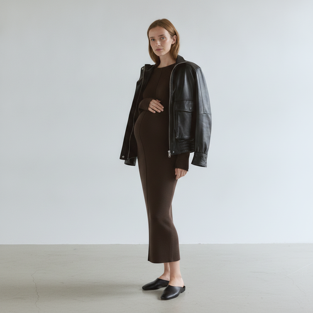 MAMA FINE-KNIT DRESS