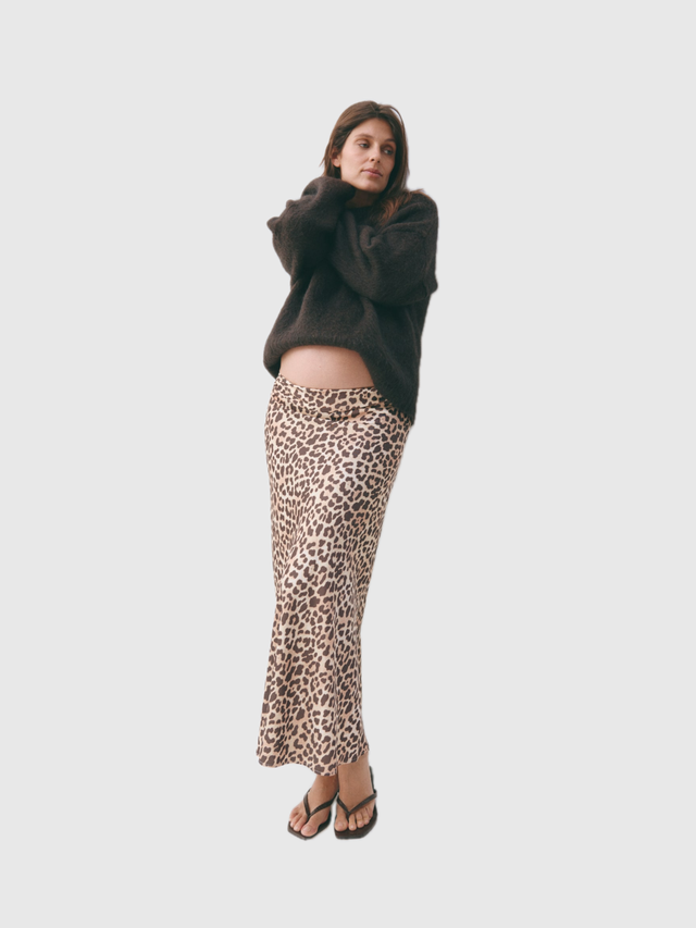 MAMA SATIN SLIP SKIRT